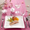 Assiette plate carré blanc porcelaine 16x16 cm Twins - PRO.MUNDI Hot