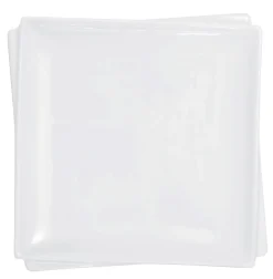 Assiette plate carré blanc porcelaine 16x16 cm Twins - PRO.MUNDI Hot