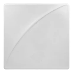 Assiette plate carré blanc porcelaine vitrifiée 12,5x12,5 cm Moon - RAK Hot