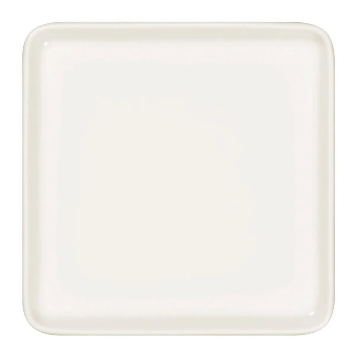 Assiette plate carré blanc porcelaine 16x16 cm Fractal - RAK Best