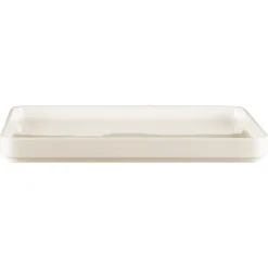 RAK Assiette plate carré blanc porcelaine 24x24 cm Fractal Outlet