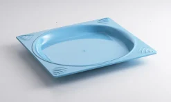 SAINT ROMAIN Assiette plate carré bleu copolyester 23,5x23,5 cm Vaisselle Copolyester Sale