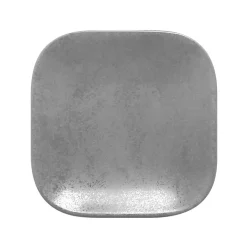 Assiette plate carré gris porcelaine vitrifiée 11x11 cm Shale - RAK Best