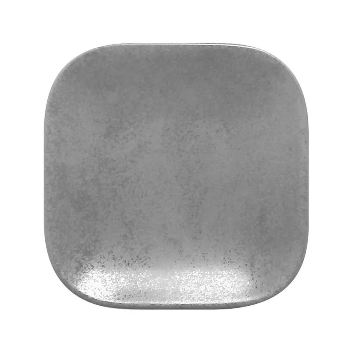 Assiette plate carré gris porcelaine vitrifiée 15x15 cm Shale - RAK Sale