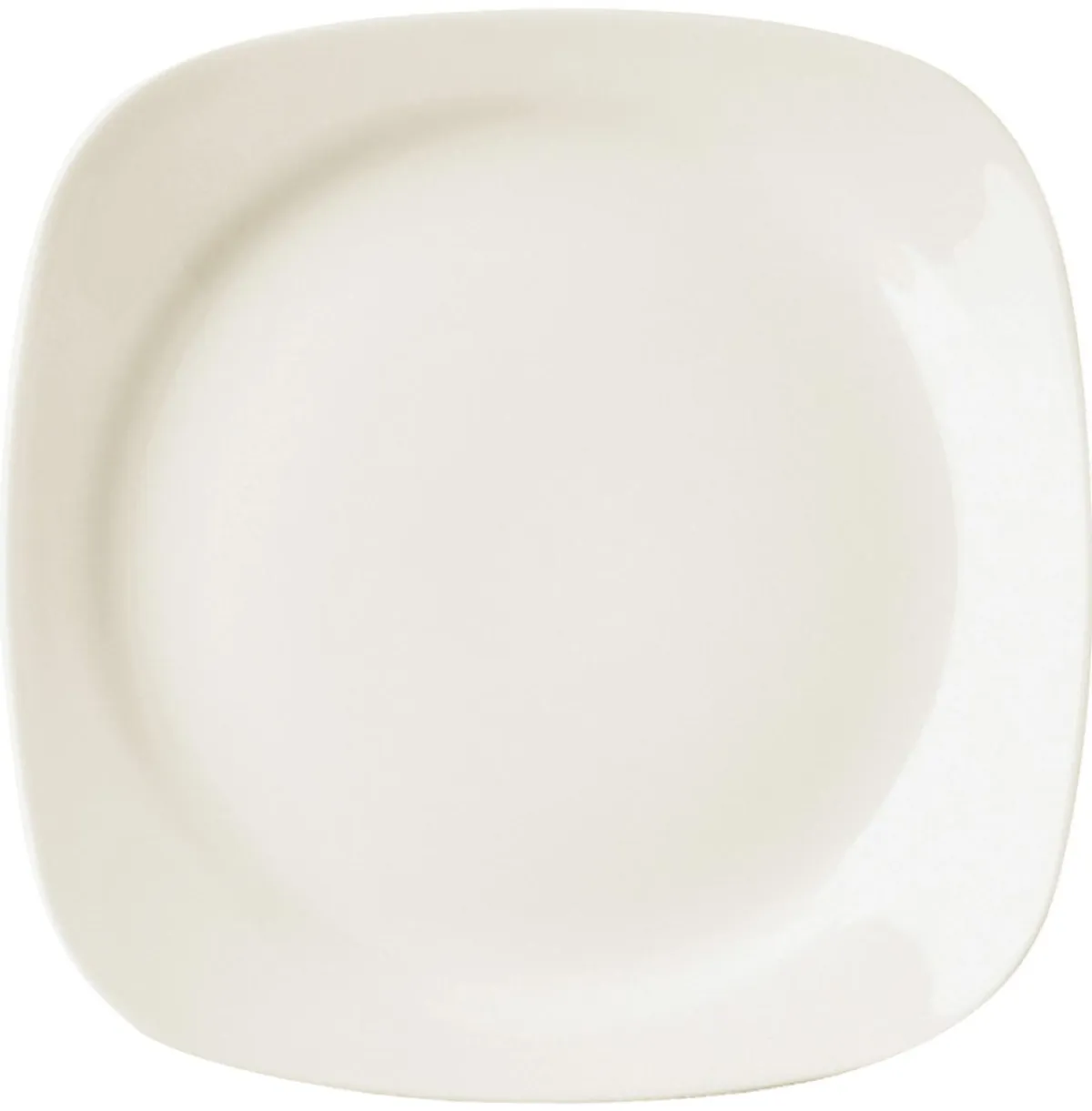 Assiette plate carré ivoire porcelaine vitrifiée 31x31 cm Ska - RAK Outlet