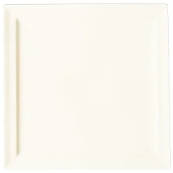 Assiette plate carré ivoire porcelaine vitrifiée 27x27 cm Classic Gourmet - RAK Sale