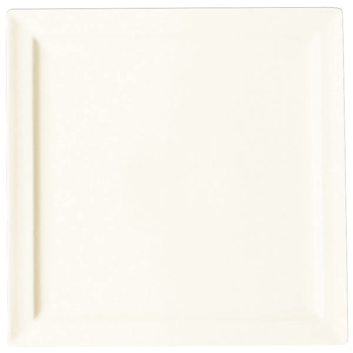 Assiette plate carré ivoire porcelaine vitrifiée 27x27 cm Classic Gourmet - RAK Sale