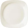 Assiette plate carré ivoire porcelaine vitrifiée 27x27 cm Ska - RAK New