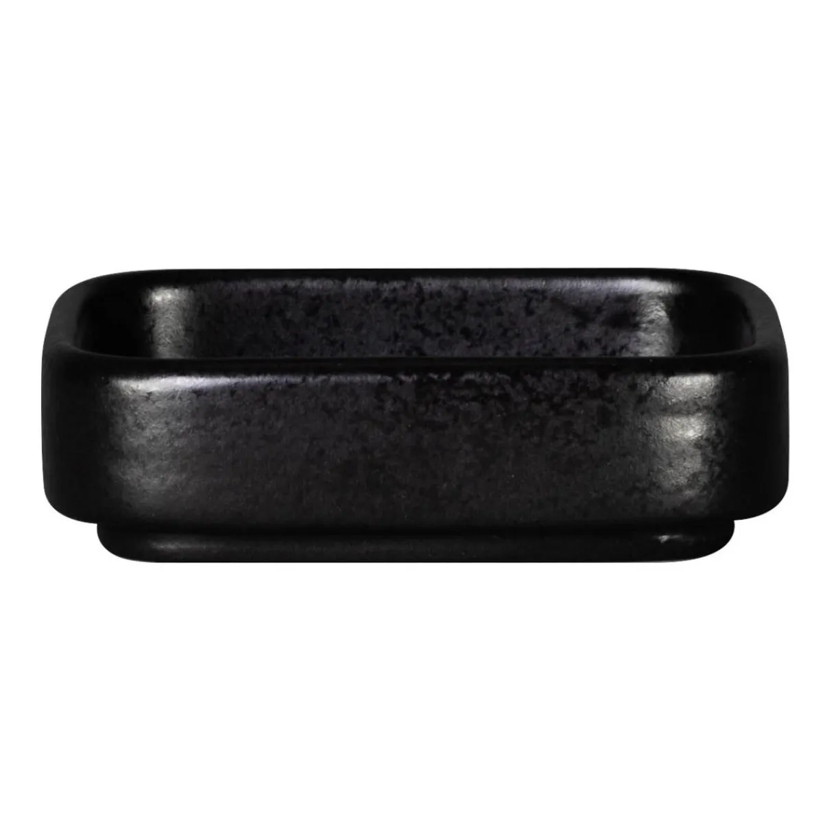 RAK Assiette plate carré noir porcelaine 8x8 cm Fractal Discount