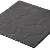 Assiette plate carré noir porcelaine culinaire 25x25 cm Basalt - REVOL Hot