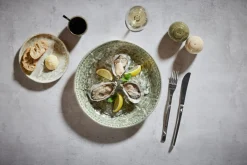Assiette plate coupe rond Sage porcelaine vitrifiée Ø 27,9 cm Krush - RAK Sale