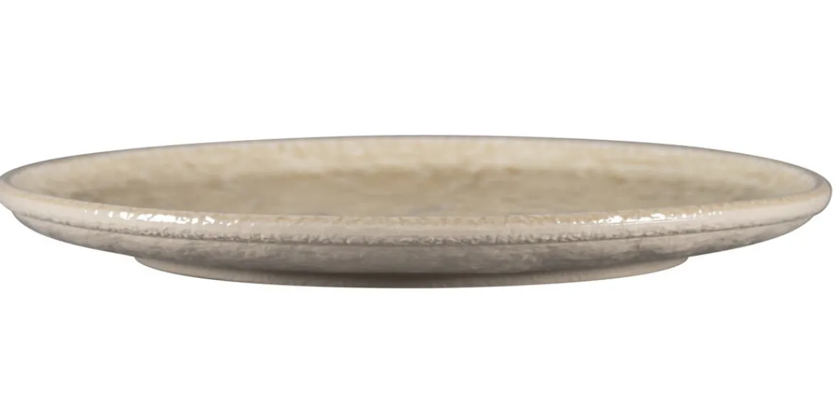 RAK Assiette plate coupe rond vanilla porcelaine vitrifiée Ø 30,1 cm Krush