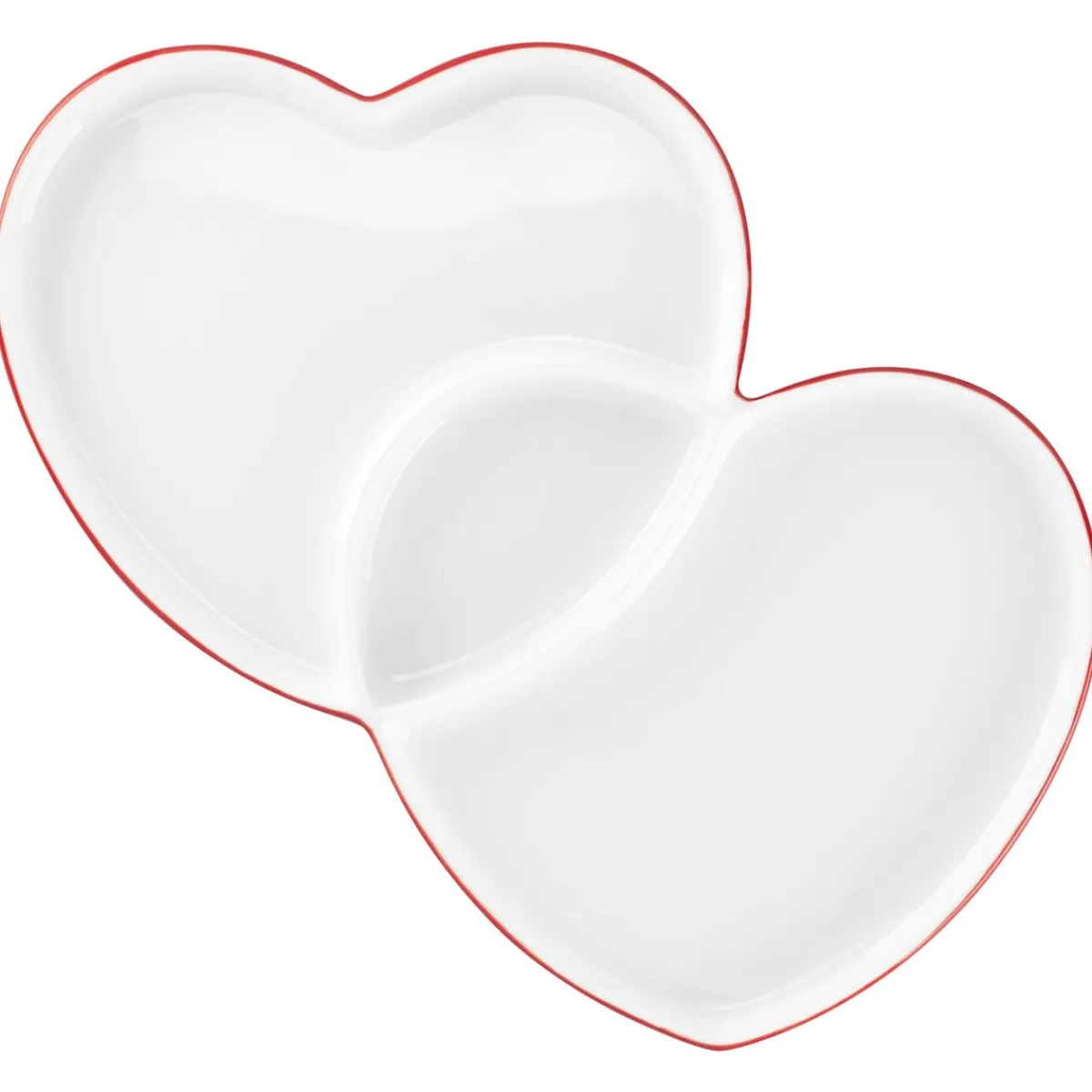 Assiette plate double blanc porcelaine 29x26,4 cm Cliché - RAK Sale