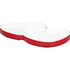 Assiette plate double blanc porcelaine 29x26,4 cm Cliché - RAK Sale
