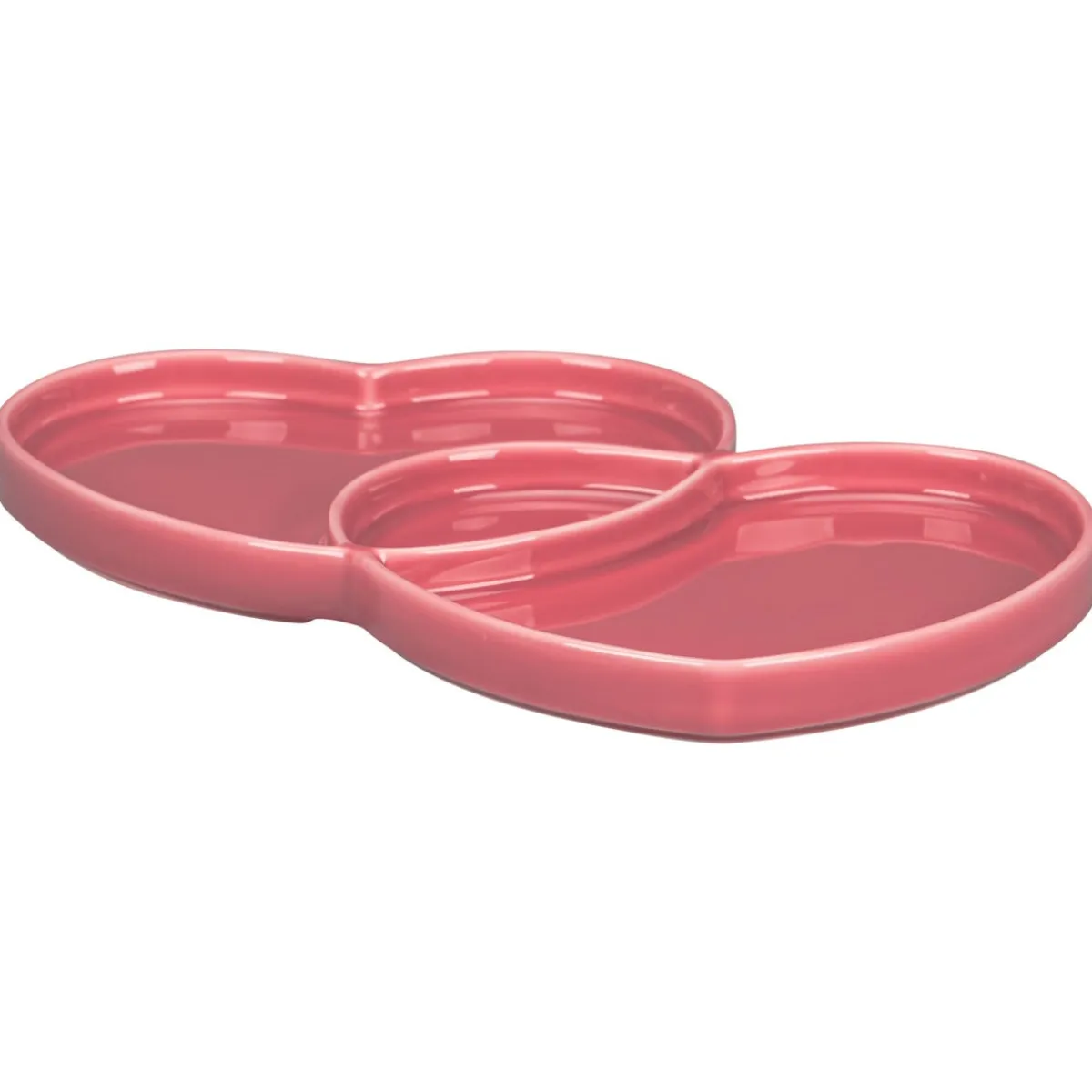Assiette plate double rose porcelaine 29x26,4 cm Cliché - RAK Hot