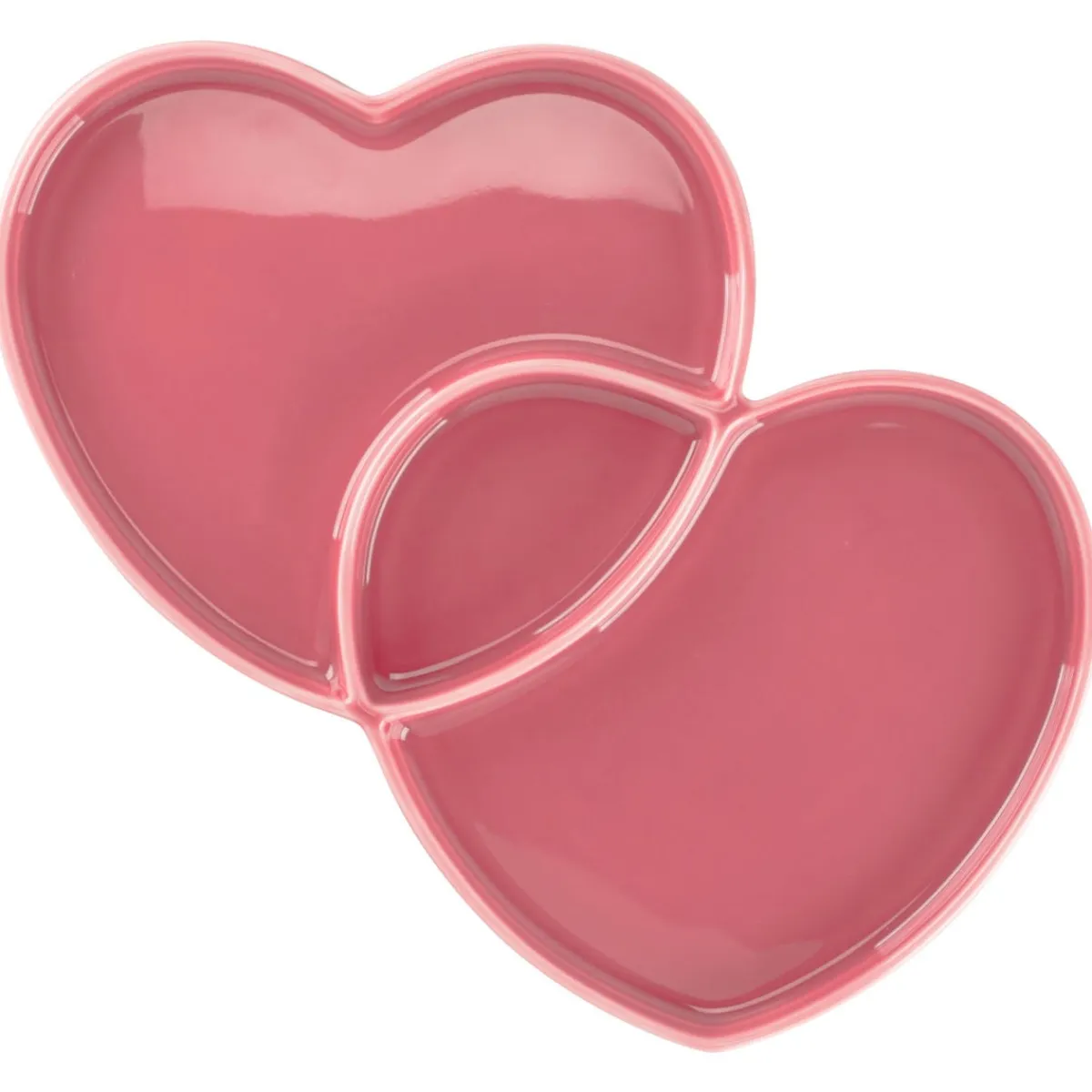 Assiette plate double rose porcelaine 29x26,4 cm Cliché - RAK Hot