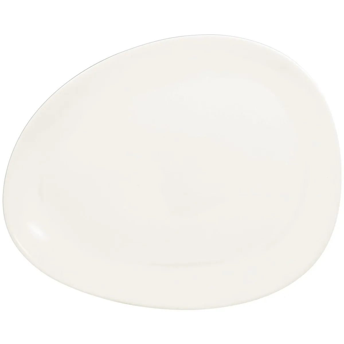RAK Assiette plate ivoire porcelaine vitrifiée 26,8x21,5 cm Shaped Sale