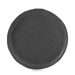 Assiette plate Noir brut porcelaine culinaire Ø 21,5 cm Yli - REVOL Clearance