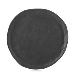 Assiette plate Noir brut porcelaine culinaire Ø 26,5 cm Yli - REVOL Outlet