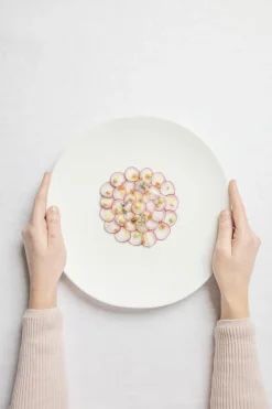 COOKPLAY Assiette plate noir porcelaine 31,5x30 cm Shell Best