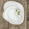 Assiette plate noir porcelaine 23x20 cm Yayoi - COOKPLAY Best