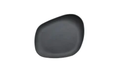 Assiette plate noir porcelaine 23x20 cm Yayoi - COOKPLAY Best