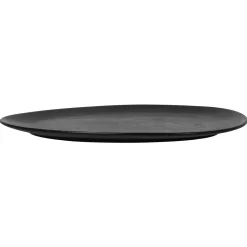 RAK Assiette plate noir porcelaine vitrifiée 26,8x21,5 cm Shaped New