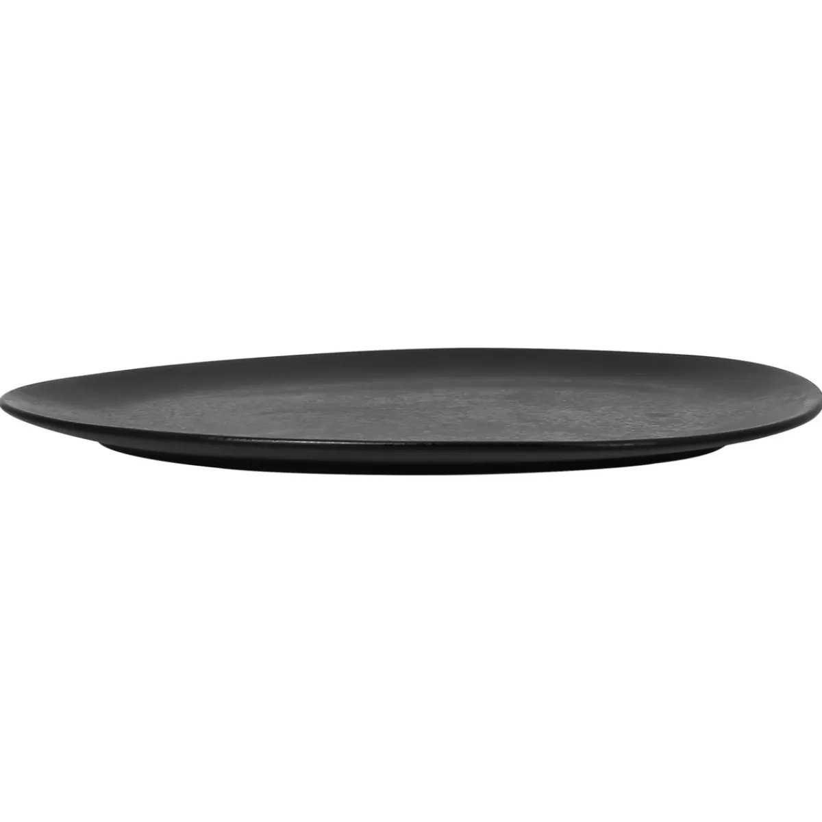 RAK Assiette plate noir porcelaine vitrifiée 26,8x21,5 cm Shaped New
