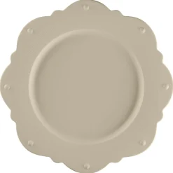 RAK Assiette plate octogonal Argila Décor Epura porcelaine Ø 33,1 cm Earth Best