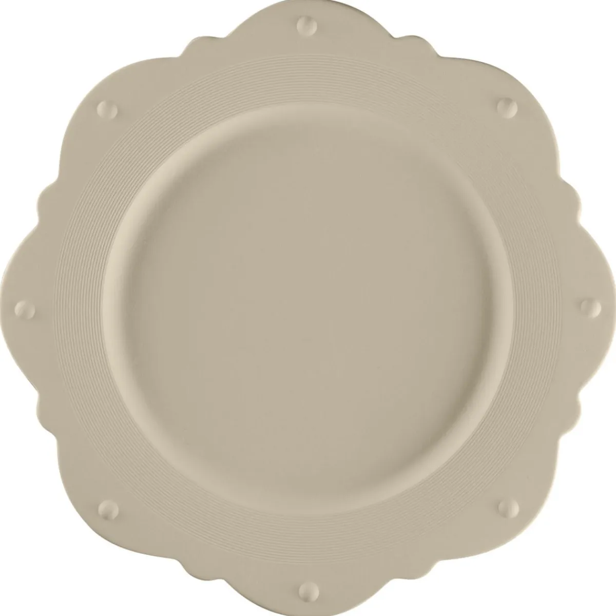 RAK Assiette plate octogonal Argila Décor Epura porcelaine Ø 33,1 cm Earth Best