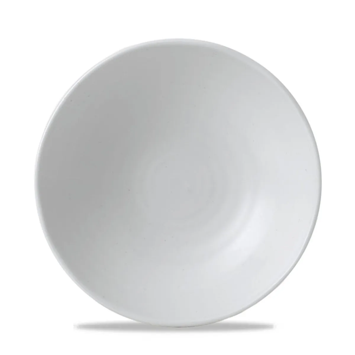 DUDSON Assiette plate organique blanc porcelaine vitrifiée Ø 27 cm White Clearance