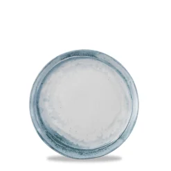 DUDSON Assiette plate organique bleu porcelaine vitrifiée Ø 29 cm Finca Limestone New