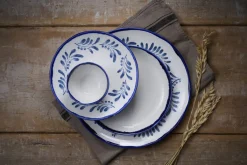 Assiette plate organique Ink porcelaine vitrifiée Ø 27 cm Harvest Mediterranean - DUDSON Best