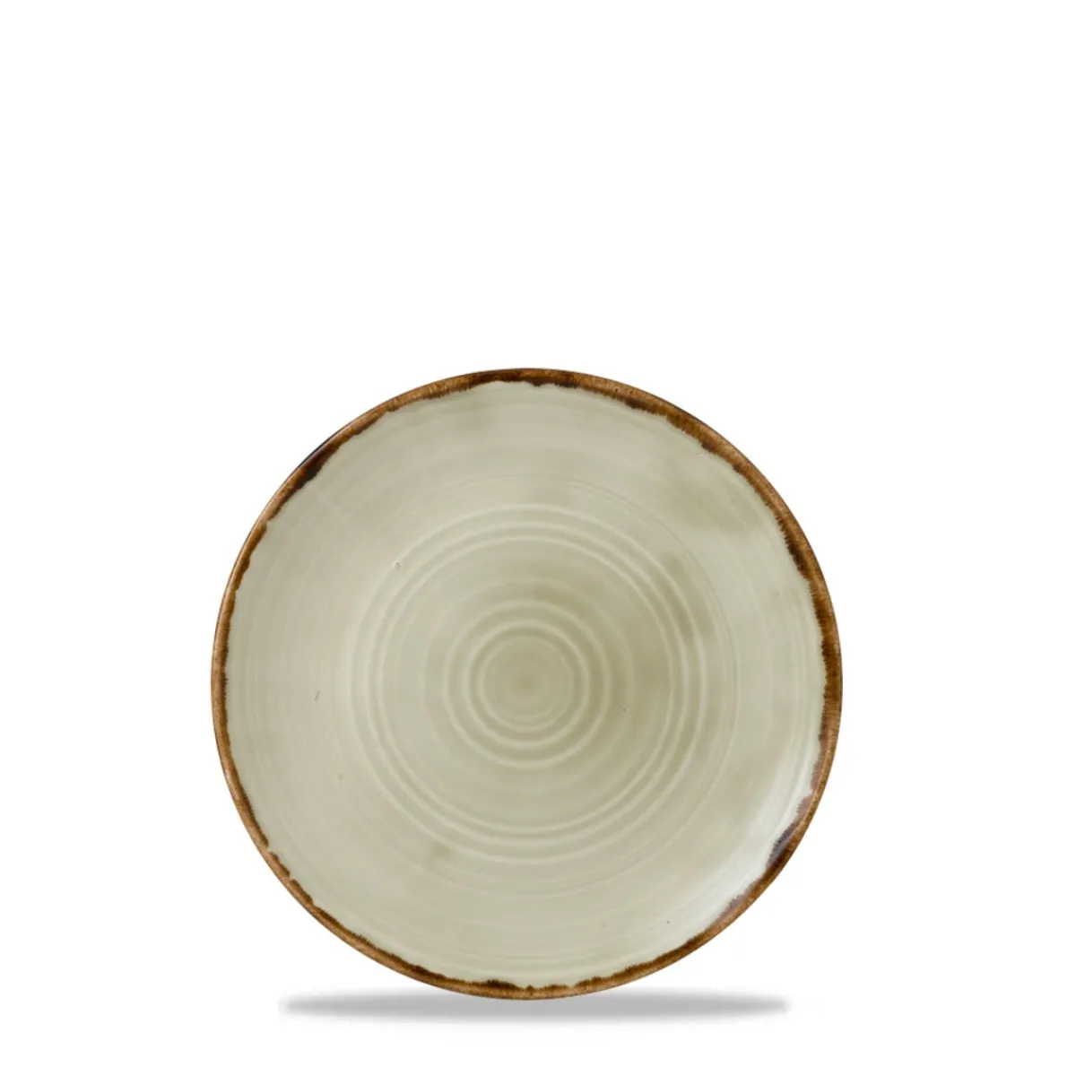 DUDSON Assiette plate organique Linen porcelaine vitrifiée Ø 23 cm Harvest Clearance