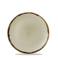 Assiette plate organique Linen porcelaine vitrifiée Ø 29 cm Harvest - DUDSON Hot