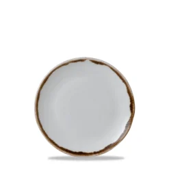 Assiette plate organique Natural porcelaine vitrifiée Ø 23 cm Harvest - DUDSON Online