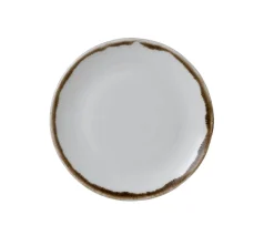 DUDSON Assiette plate organique Natural porcelaine vitrifiée Ø 16 cm Harvest Discount