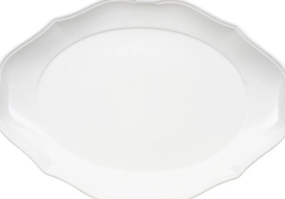 Assiette plate ovale blanc porcelaine 36x26 cm La Scala - VILLEROY & BOCH Hot