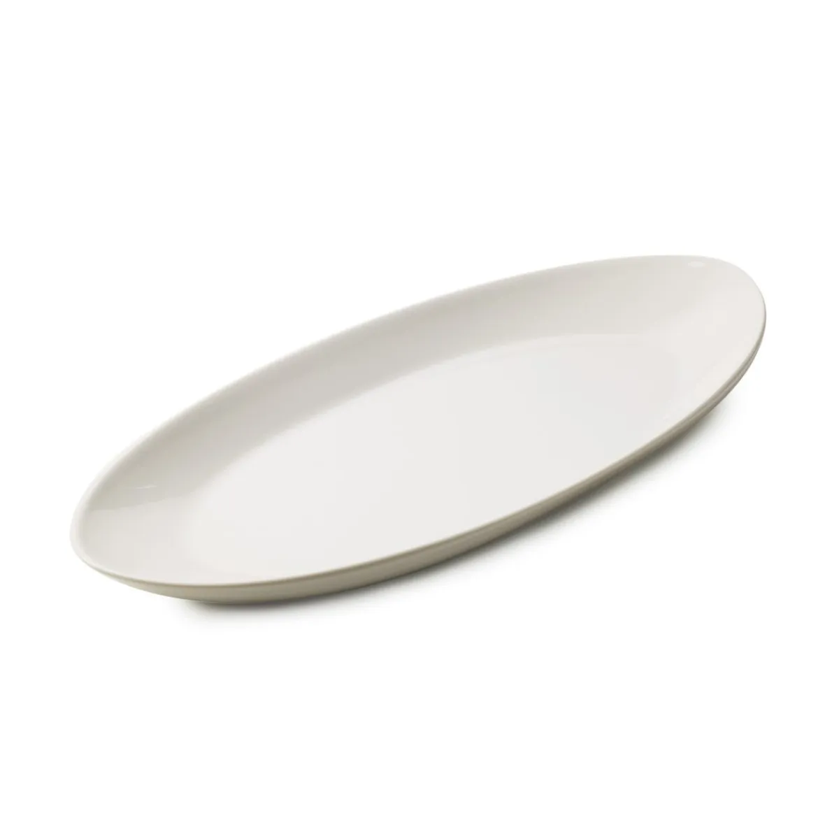 REVOL Assiette plate ovale blanc porcelaine culinaire 36x16 cm Madeleine Online