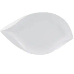 PRO.MUNDI Assiette plate ovale blanc porcelaine 36,5x21 cm Folia New