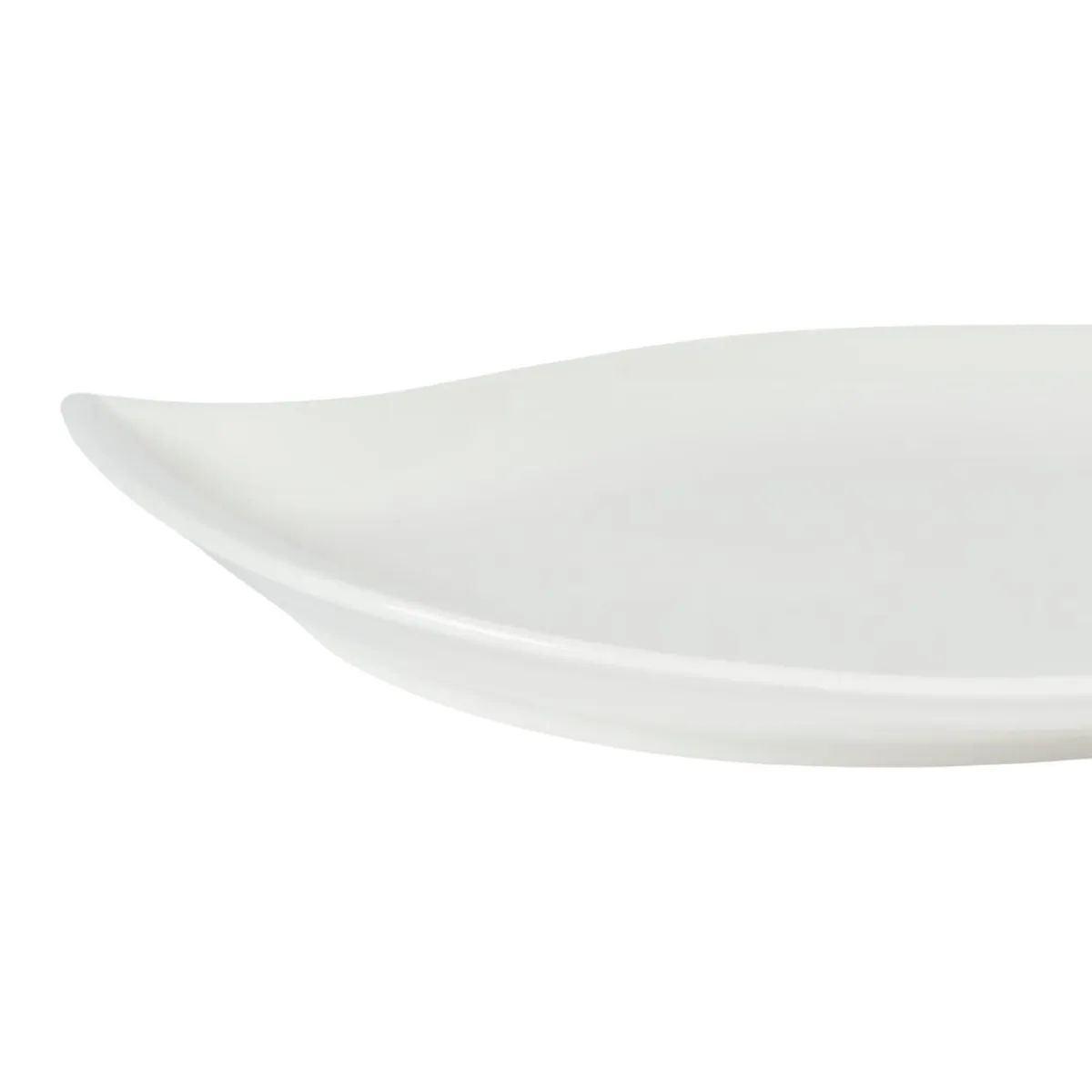 PRO.MUNDI Assiette plate ovale blanc porcelaine 36,5x21 cm Folia New