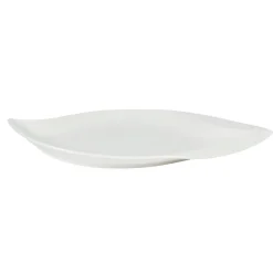 PRO.MUNDI Assiette plate ovale blanc porcelaine 36,5x21 cm Folia New