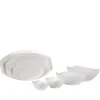 PRO.MUNDI Assiette plate ovale blanc porcelaine 31x18 cm Matcha Sale