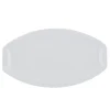 Assiette plate ovale blanc porcelaine 37x21 cm Matcha - PRO.MUNDI Sale