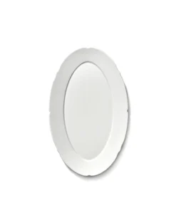 SERAX Assiette plate ovale blanc porcelaine 24,5x15 cm Silhouette