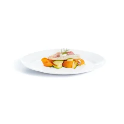 Assiette plate ovale blanc verre opal 29 cm Restaurant - ARCOROC Sale