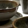 Assiette plate ovale camogreen grès émaillé 25x15 cm Surface - SERAX Discount