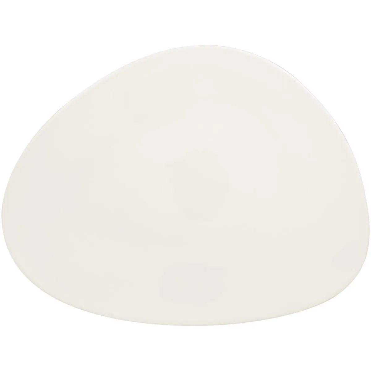 RAK Assiette plate ovale ivoire porcelaine vitrifiée 32,8x25,1 cm Shaped