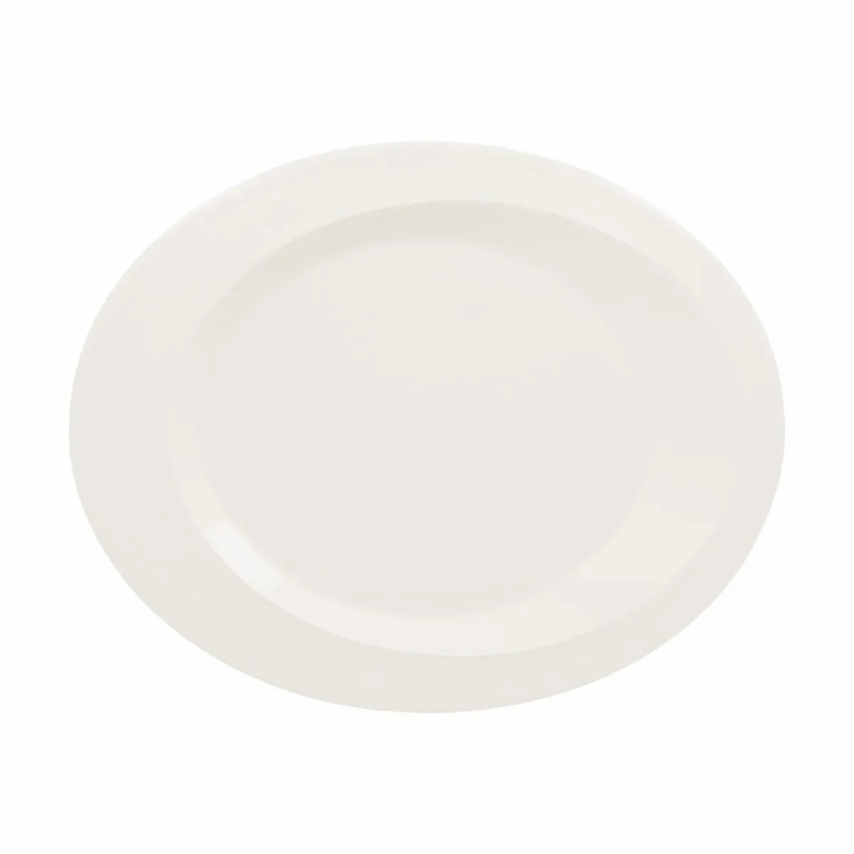 RAK Assiette plate ovale ivoire porcelaine vitrifiée 34,2x27,3 cm Giro