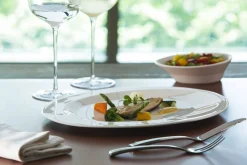 RAK Assiette plate ovale ivoire porcelaine vitrifiée 34,2x27,3 cm Giro